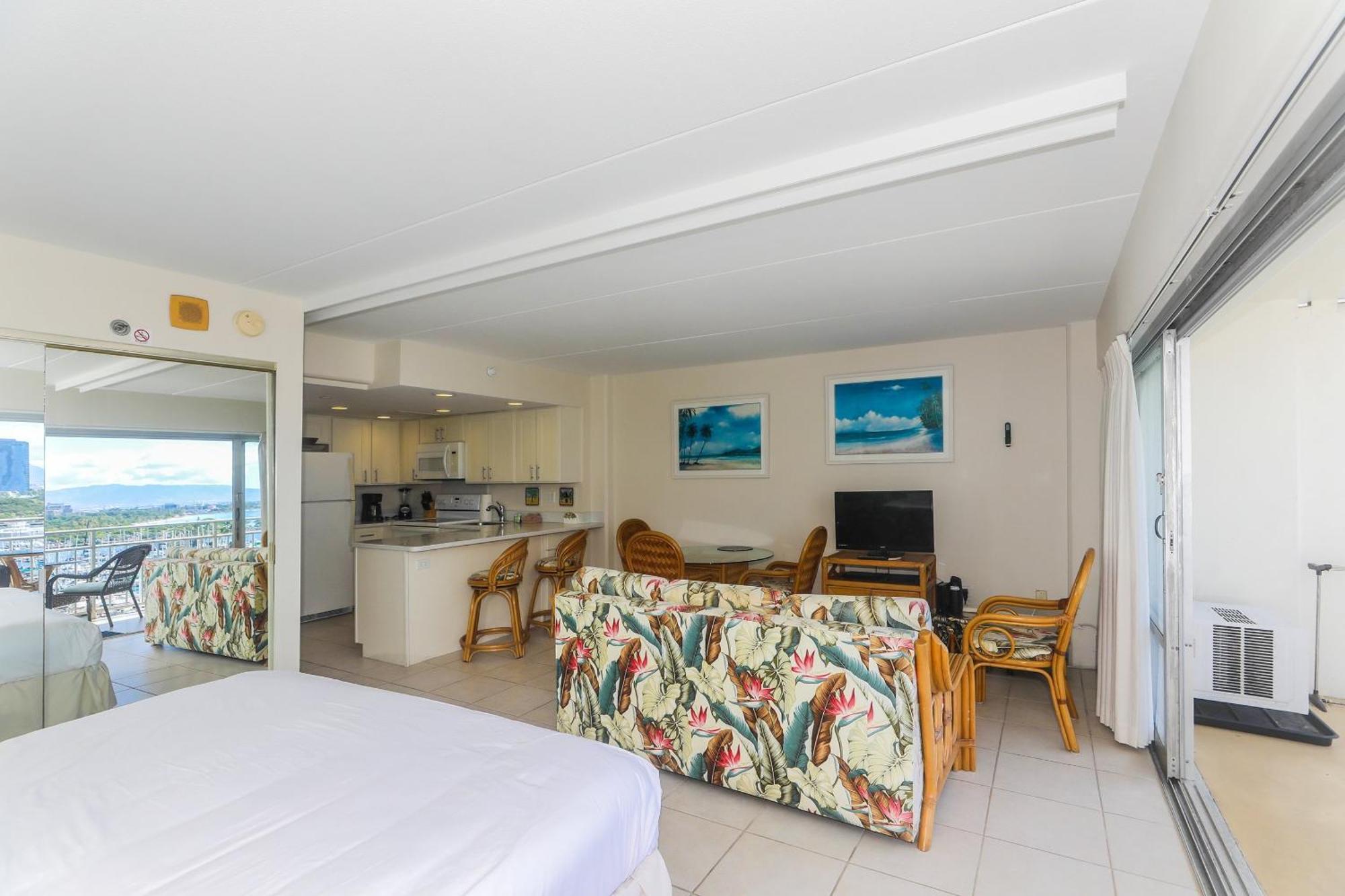 Ilikai Tower One Bedroom Harbor View Honolulu Pokoj fotografie